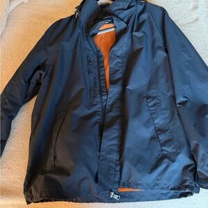 Men's Navy Blue Orvis raincoat